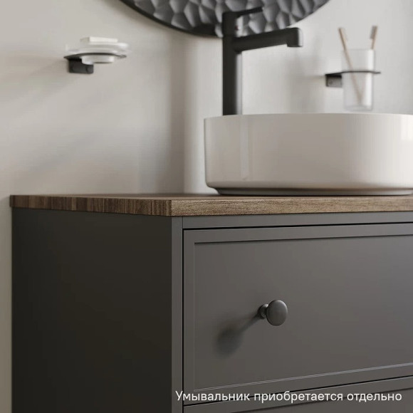 Тумба под раковину Iddis Torr 80 TOR80DMi95K подвесная Темно-серая