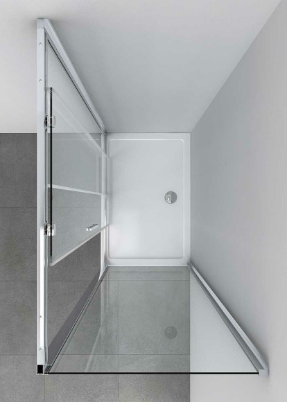 Душевой уголок Vincea Soft 120x90 VSR-3SO9012CL профиль Хром стекло прозрачное