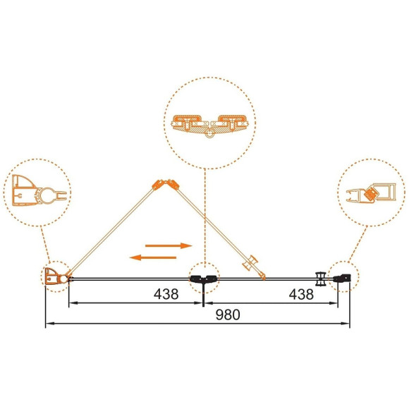 Душевая дверь Cezares Elena 100 ELENA-W-BS-12-100-C-Cr профиль Хром стекло прозрачное