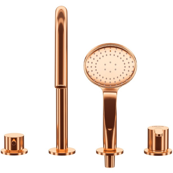 Смеситель на борт ванны Cezares Leaf LEAF-BVDM4-SS Sunset