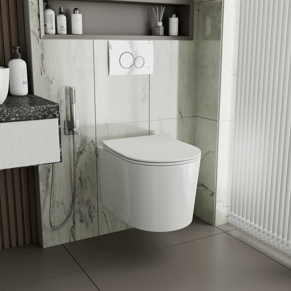 Комплект унитаза с инсталляцией Point Веста 886914GBO3+PN41701 с сиденьем Микролифт и Черной матовой клавишей смыва Комплект унитаза с инсталляцией Point Веста 886914GBO3+PN41701 с сиденьем Микролифт и Черной матовой клавишей смыва