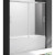 Шторка на ванну Cezares Tandem Soft 170 TANDEM-SOFT-VF-2-170/145-P-Cr профиль Хром стекло рифленое
