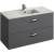 Тумба под раковину Jacob Delafon Ola 100 EB392RU-N14 подвесная Серый антрацит