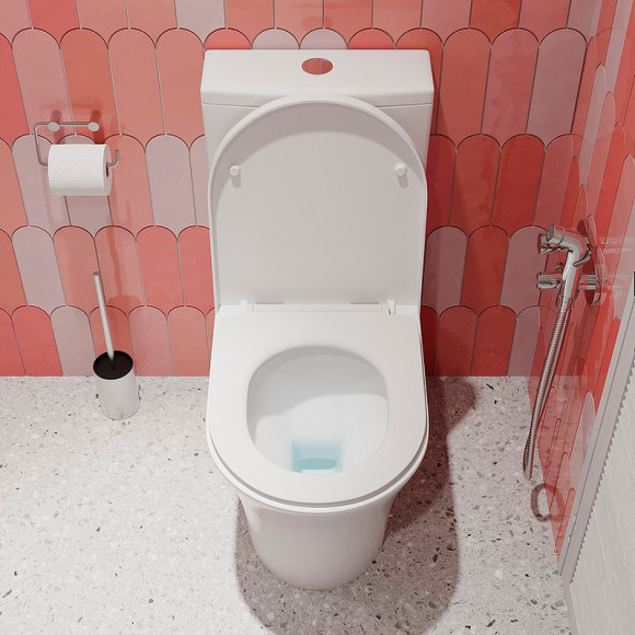 Унитаз компакт Iddis Stone STNRDSEi24 с бачком и сиденьем Микролифт