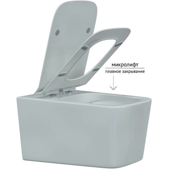 Комплект унитаза с инсталляцией Berges Floe Rimless 043283 с сиденьем Микролифт и Белой клавишей смыва Комплект унитаза с инсталляцией Berges Floe Rimless 043283 с сиденьем Микролифт и Белой клавишей смыва