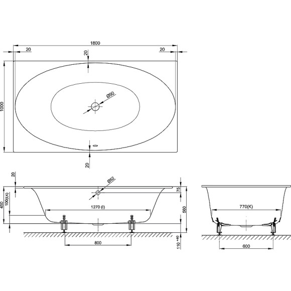 Стальная ванна Bette Eve 180x100 6042-000 PLUS с шумоизоляцией и антигрязевым покрытием Стальная ванна Bette Eve 180x100 6042-000 PLUS с шумоизоляцией и антигрязевым покрытием