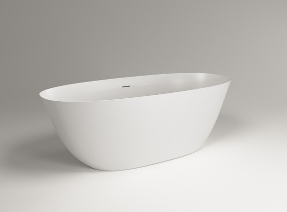 Ванна из искусственного камня Plumberia Selection VELOMA 170BO 170x75 Белая матовая без гидромассажа Ванна из искусственного камня Plumberia Selection VELOMA 170BO 170x75 Белая матовая без гидромассажа