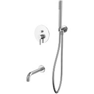 Смеситель для ванны Whitecross Y brushed nickel YSET06NIB Брашированный никель