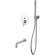 Смеситель для ванны Whitecross Y brushed nickel YSET06NIB Брашированный никель Смеситель для ванны Whitecross Y brushed nickel YSET06NIB Брашированный никель