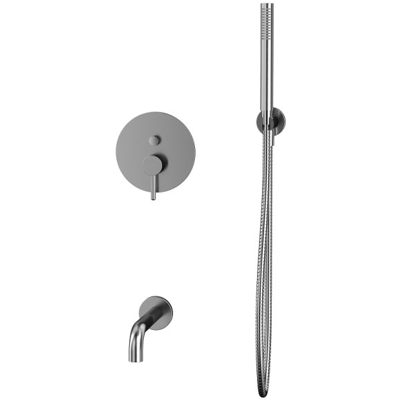 Смеситель для ванны Whitecross Y brushed nickel YSET06NIB Брашированный никель Смеситель для ванны Whitecross Y brushed nickel YSET06NIB Брашированный никель