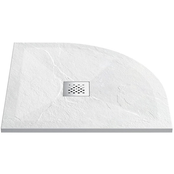 Душевой поддон из искусственного камня Vincea 100x100 VST-4SQ1010W+Vsph-D132 Белый матовый