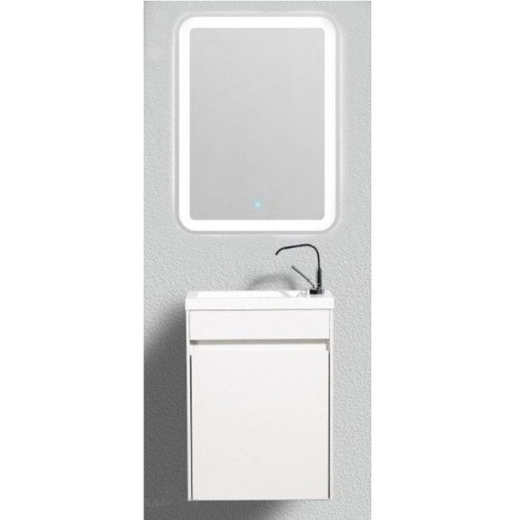 Тумба под раковину BelBagno Pietra Mini 40 PIETRA MINI-400-1A-SO-BL-L подвесная Bianco Lucido