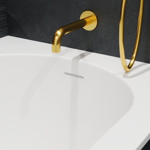 Ванна из искусственного камня Whitecross Gin 170x75 0217.170075.200 Белая матовая без гидромассажа