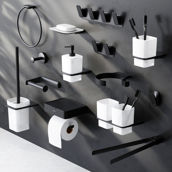 Вешалка для полотенец AM.PM Inspire V2.0 A50A35922 Черная матовая Вешалка для полотенец AM.PM Inspire V2.0 A50A35922 Черная матовая