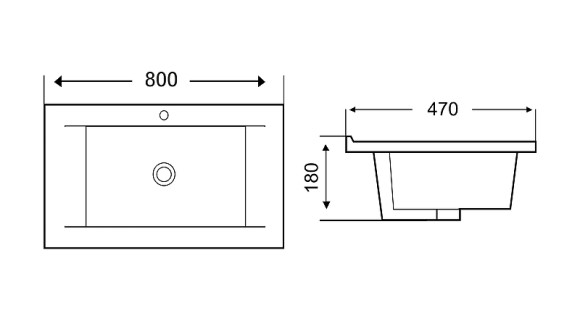 Раковина WeltWasser Deilbach 7505 80 10000004629 Белый глянец