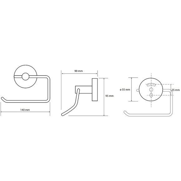 Держатель туалетной бумаги Bemeta Brilo 161112042 Золото