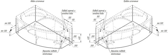 Акриловая ванна Radomir Vannesa София 169х99 R 2-77-2-2-0-223 с гидромассажем Актив Хром Акриловая ванна Radomir Vannesa София 169х99 R 2-77-2-2-0-223 с гидромассажем Актив Хром