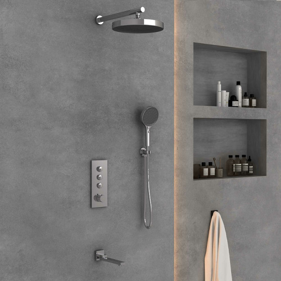 Душевая система Vincea Inspire VSFW-433TI2CH с термостатом Хром