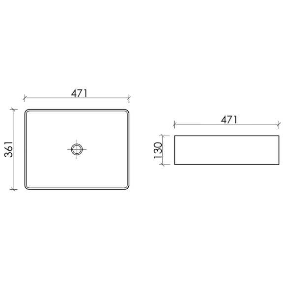 Раковина-чаша Ceramicanova Element 47 CN6069MB Черная матовая Раковина-чаша Ceramicanova Element 47 CN6069MB Черная матовая