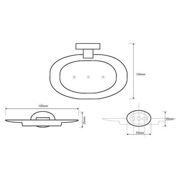Мыльница Bemeta Oval 118408041 Хром Мыльница Bemeta Oval 118408041 Хром