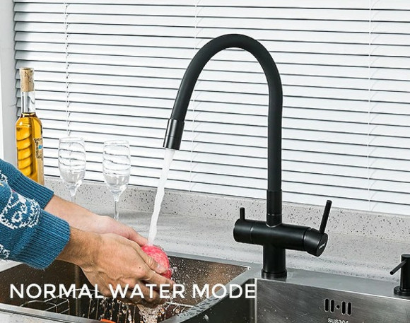 Смеситель для кухни Gappo G4398-36 Черный матовый Смеситель для кухни Gappo G4398-36 Черный матовый