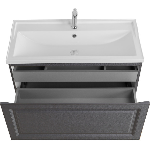 Тумба под раковину Cezares Giubileo 100 GIUBILEO-N-100-1C-SO-TIT-P подвесная Титан