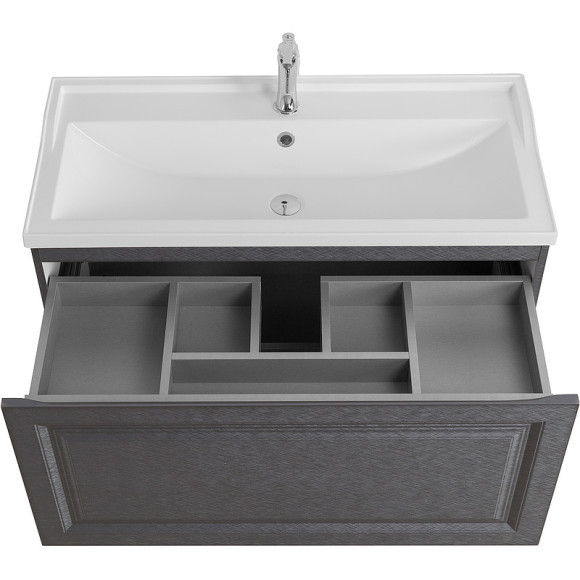 Тумба под раковину Cezares Giubileo 100 GIUBILEO-N-100-1C-SO-TIT-P подвесная Титан
