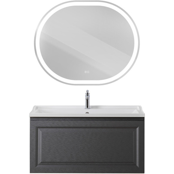 Тумба под раковину Cezares Giubileo 100 GIUBILEO-N-100-1C-SO-TIT-P подвесная Титан