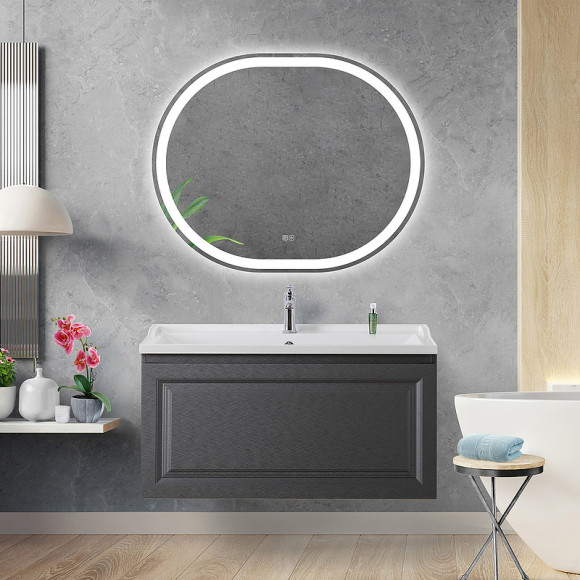 Тумба под раковину Cezares Giubileo 100 GIUBILEO-N-100-1C-SO-TIT-P подвесная Титан