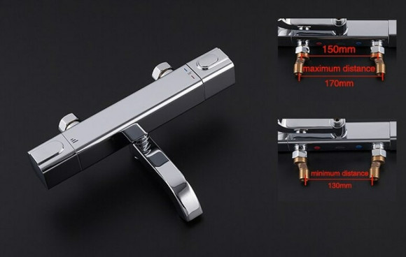 Смеситель для ванны Gappo G3291 с термостатом Хром Смеситель для ванны Gappo G3291 с термостатом Хром