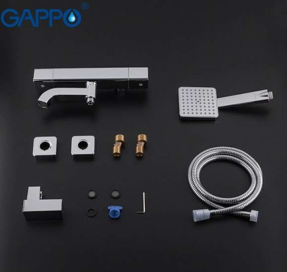 Смеситель для ванны Gappo G3291 с термостатом Хром Смеситель для ванны Gappo G3291 с термостатом Хром