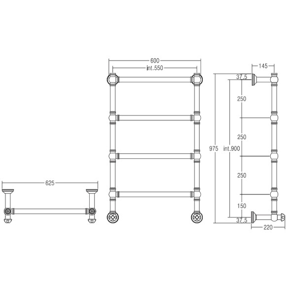 Водяной полотенцесушитель Margaroli Armonia 9-442-4 94425504GON Золото Водяной полотенцесушитель Margaroli Armonia 9-442-4 94425504GON Золото