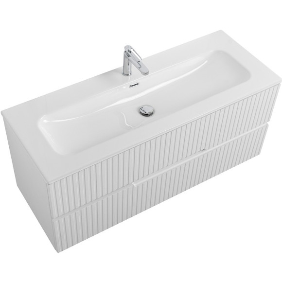 Тумба под раковину Cezares Duet-N 120 DUET-N-1200-2C-SO-FBS-P подвесная Ясень Белый Софт