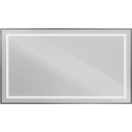 Зеркало BelBagno Kraft 140 SPC-KRAFT-1400-800-SENS-NERO с подсветкой Черное с сенсорным выключателем