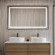 Зеркало BelBagno Kraft 140 SPC-KRAFT-1400-800-SENS-NERO с подсветкой Черное с сенсорным выключателем