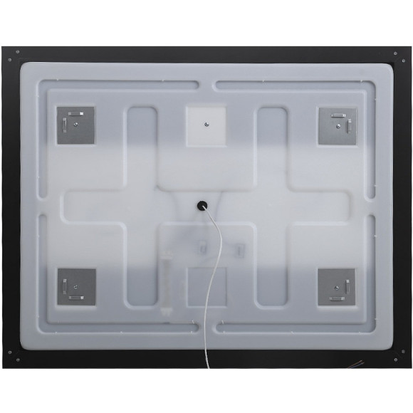 Зеркало BelBagno Kraft 140 SPC-KRAFT-1400-800-SENS-NERO с подсветкой Черное с сенсорным выключателем