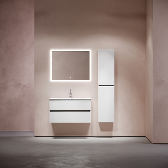 Тумба под раковину Sancos Urban 90 UR90W подвесная Белый глянец Тумба под раковину Sancos Urban 90 UR90W подвесная Белый глянец