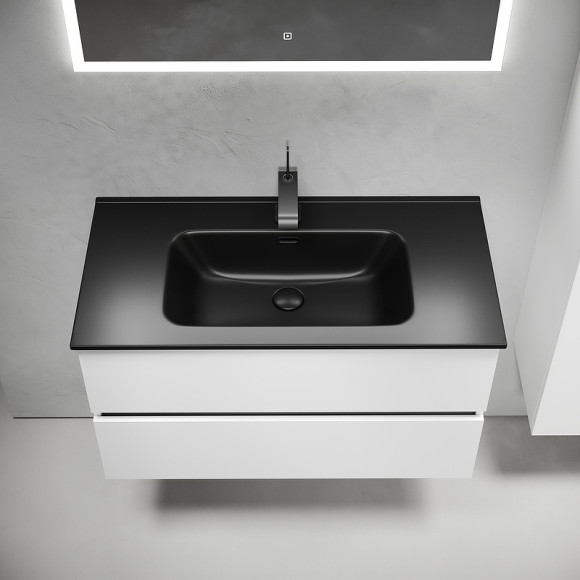 Тумба под раковину Sancos Urban 90 UR90W подвесная Белый глянец Тумба под раковину Sancos Urban 90 UR90W подвесная Белый глянец