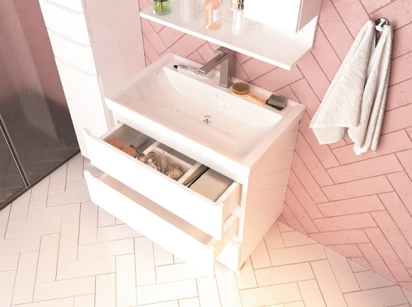 Тумба под раковину 1MarKa Кода 60Н У57594 Белая Тумба под раковину 1MarKa Кода 60Н У57594 Белая