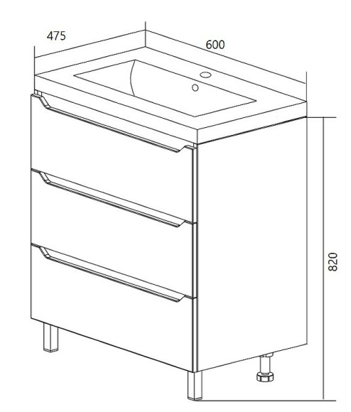 Тумба под раковину 1MarKa Кода 60Н У57594 Белая Тумба под раковину 1MarKa Кода 60Н У57594 Белая