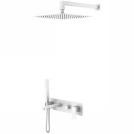 Душевая система Boheme Qubic 474-MW Белая матовая Душевая система Boheme Qubic 474-MW Белая матовая