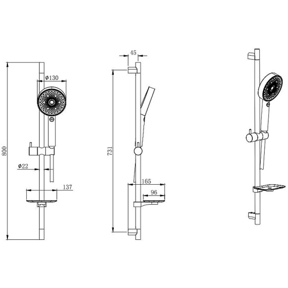 Душевой гарнитур Aquatek AQ2031CR Хром Душевой гарнитур Aquatek AQ2031CR Хром