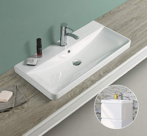 Раковина Velvex Jill 9595(80) Белая