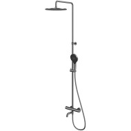 Душевая система Whitecross Y gunmetal Y1234TOPGM с термостатом Оружейная сталь