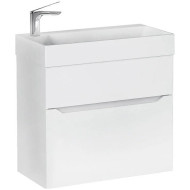 Тумба под раковину Jorno Folk 65 Folk.01.65/P/W/JR подвесная Белая