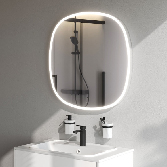 Зеркало AM.PM Func 80 M8FMOX0801WGS с подсветкой с ИК-сенсорным выключателем Зеркало AM.PM Func 80 M8FMOX0801WGS с подсветкой с ИК-сенсорным выключателем