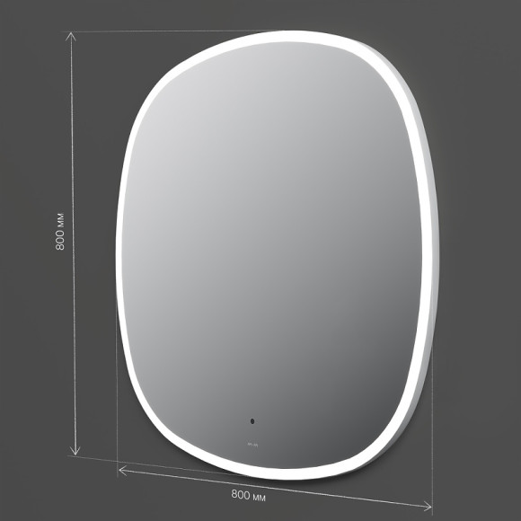 Зеркало AM.PM Func 80 M8FMOX0801WGS с подсветкой с ИК-сенсорным выключателем Зеркало AM.PM Func 80 M8FMOX0801WGS с подсветкой с ИК-сенсорным выключателем
