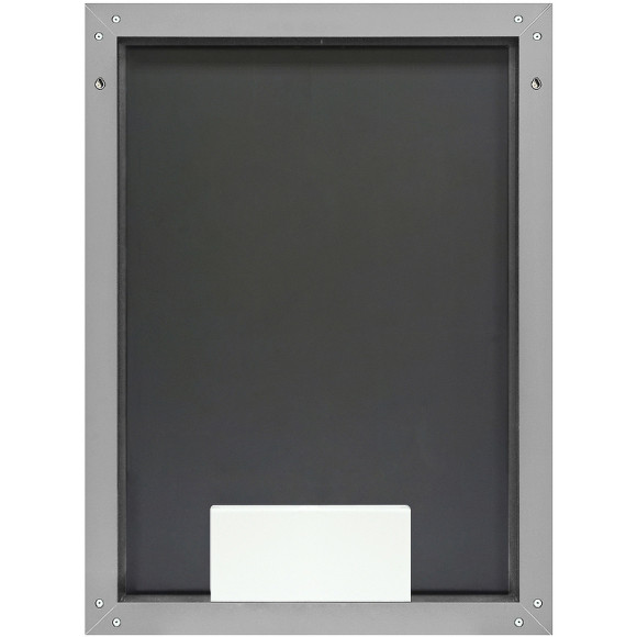 Зеркало Континент Life 800х1200 ЗЛП2703 с подсветкой Серебро с сенсорным выключателем