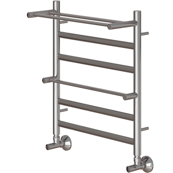 Водяной полотенцесушитель Point Артемида PN14156P П4 500x600 c двумя полками Хром Водяной полотенцесушитель Point Артемида PN14156P П4 500x600 c двумя полками Хром