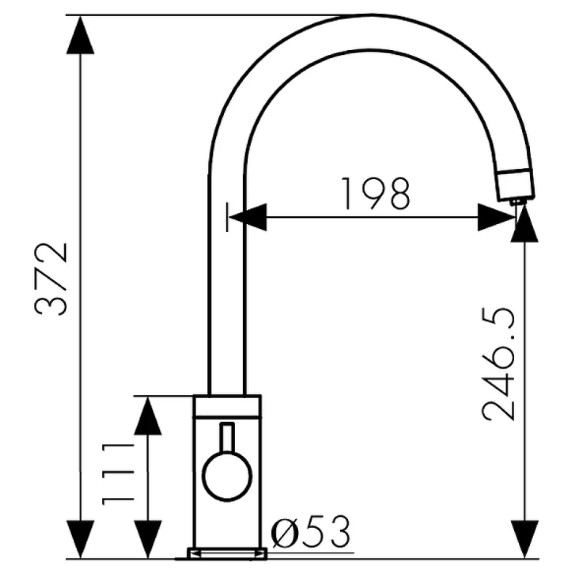 Смеситель для кухни Kaiser Merkur 26744-12 Черный мрамор